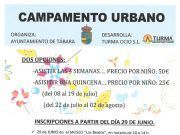 Campamento Urbano en Tábara del 08 de Julio al 02 de Agosto