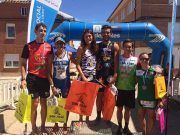 Rodríguez y Cuchillo zanjan con victoria el Triatlón Olímpico de Lantadilla