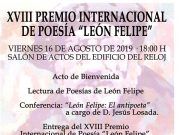 XVIII Premio Internacional de Poessía “LEÓN FELIPE”