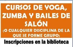Cursos de Yoga, Zumba y Bailes de Salón en Tábara