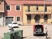 Tábara desinfecta las calles