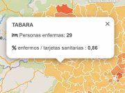 Tábara sigue con un nivel de infección ligeramente a la alza.