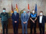 El subdelegado del Gobierno en Zamora, Ángel Blanco, y el alcalde de Benavente, Luciano Huerga, mantienen un encuentro para iniciar los trámites administrativos para incorporar a Benavente en el sistema VIOGEN del Ministerio de Interior.