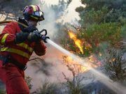 Activada la Unidad Militar de Emergencias (UME) para ayudar en las labores de extinción del incendio declarado en el término municipal de Gallegos del Río, Zamora