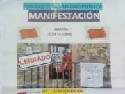Manifestación en Zamora por la Sanidad Pública.