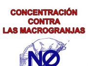 CONCENTRACIÓN CONTRA LAS MACROGRANJAS convocada por La Asociación Pueblos Unidos Comarca de Tábara