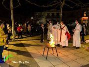 Numerosos fieles asistieron anoche a la Santa Vigilia Pascual.