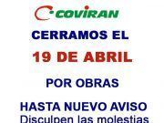 El Supermercado Coviran cierra por obras el próximo martes 19 de abril.