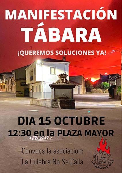 "La Culebra no se Calla" convoca una manifestación en Tábara pare el próximo sábado 1