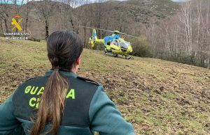 La Guardia Civil auxilia a un varón tras volcar su tractor en la localidad de Chanos