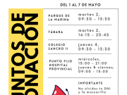 El día 2 de mayo podrás donar sangre en Tábara