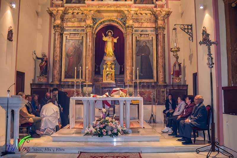 Tábara celebró ayer la liturgia del Jueves Santo con una sencilla pero emotiva ceremonia 1