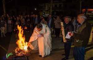 Numerosos fieles asistieron anoche a la Santa Vigilia Pascual en Tábara.