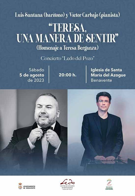 Ledo del Pozo ofrece le concierto "Teresa, una manera de sentir" 1