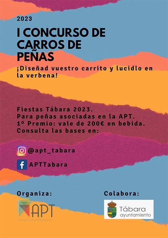 LA APT LANZA EL "I CONCURSO DE CARROS DE PEÑAS" EN LAS FIESTAS DE TÁBARA 1