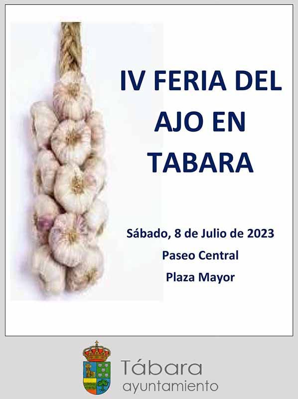 Tábara se prepara para celebrar la cuarta edición de la Feria del ajo 1