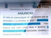El Ayuntamiento de Tábara pone en marcha la retirada de residuos de aparatos eléctricos y electrónicos (RAEE’S), así como de voluminosos domésticos
