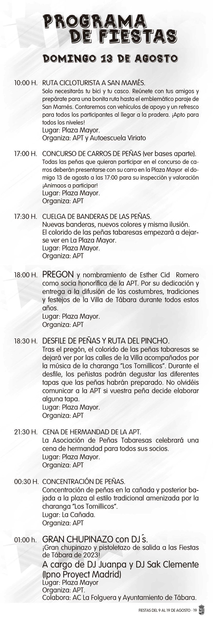 Quinto día de fiestas en Tábara 1