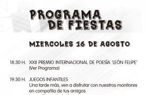 Especial día cultural en las fiestas de Tábara