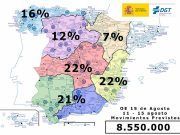Más de un millón de desplazamientos previstos para este puente del 15 de agosto en Castilla y León