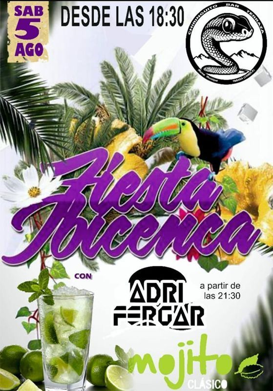 Fiesta Ibicenca en el Chiringuito la Culebra en las Piscinas de Tábara 1
