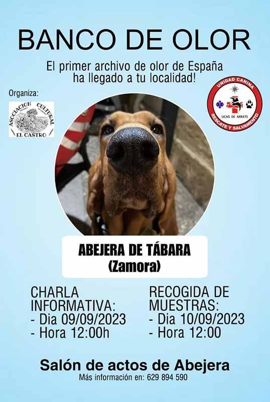 La Unidad Canina de Rescate y Salvamento UCAS de Arrate Promueve la Prevención y el Banco de Olor en Abejera de Tábara 2