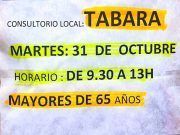 Vacunación Contra la Gripe y el COVID-19 en el Consultorio de Tábara: Jornada Especial para mayores de 65 Años, el martes 31 de octubre.