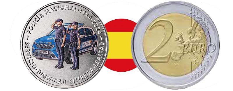 España pondrá en circulación una moneda de 2 euros conmemorativa del 200 aniversario de la Policía Nacional 1