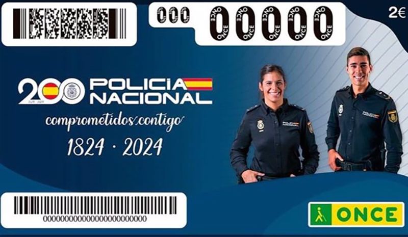 El cupón de la ONCE celebra el 200 aniversario de la creación de la Policía Nacional 1