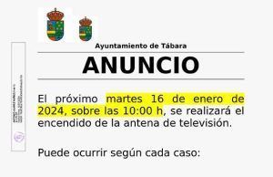 Un paso hacia la claridad: El Ayuntamiento de Tábara anuncia la solución a la sombra digital con el encendido de la antena de televisión.