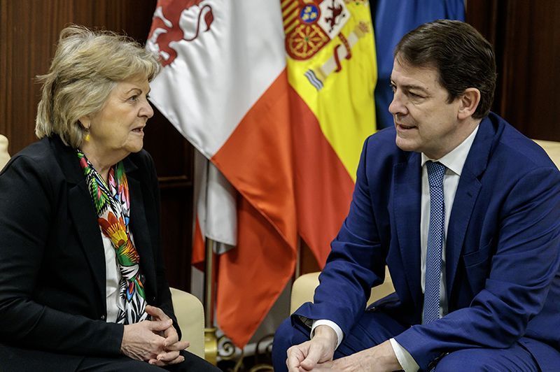 Mañueco solicita a la comisaria europea de Cohesión y Reformas que los fondos europeos lleguen a toda la Comunidad y las convocatorias sean más accesibles 1