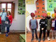 Más de veinte niños disfrutan de un divertido taller de máscaras organizado en Tábara por La Asociación Cultural Magius