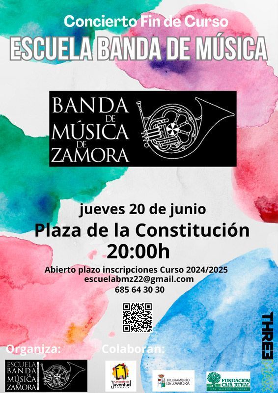 Concierto Fin de Curso de la Escuela de la Banda de Música de Zamora 1