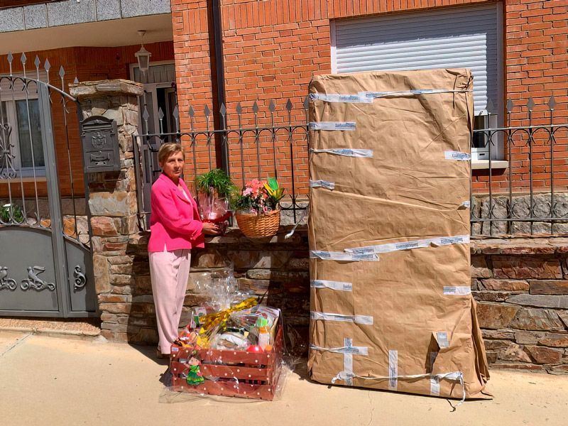 La mega cesta de la Feria Rociera de Tábara ya tiene dueña. 1