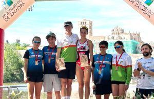 Los Gómez vencen en un Triatlón de Zamora que proclama a Núñez y Moreno campeones juveniles