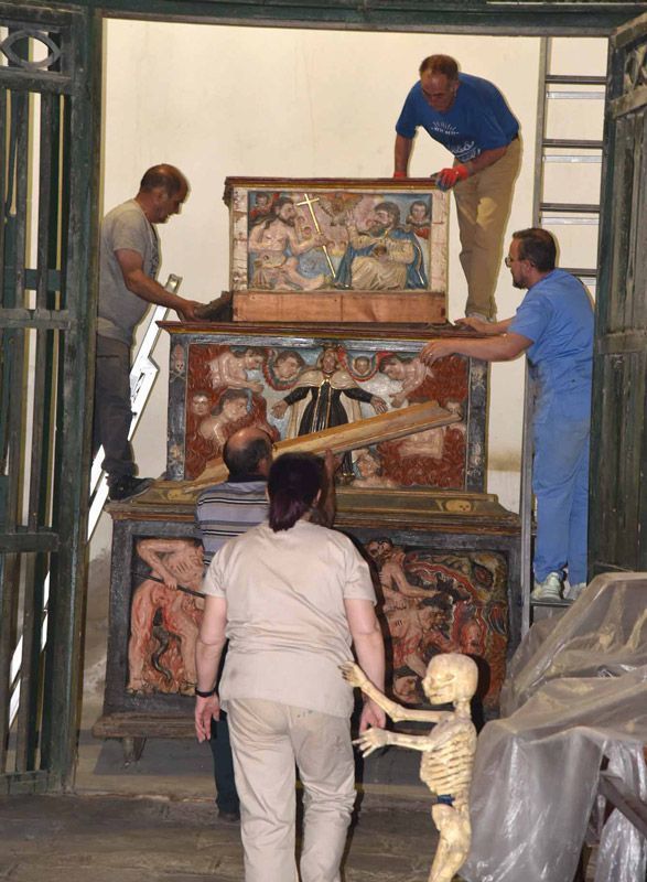 RESTAURACIÓN DEL TÚMULO FUNERARIO DEL SANTUARIO DE LA VIRGEN DE LA CARBALLEDA RIONEGRO DEL PUENTE (ZAMORA) 1