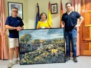 Antonio Varas de la Rosa, dona un Cuadro al Ayuntamiento de Tábara en Memoria del Incendio de la Sierra de la Culebra de 2022