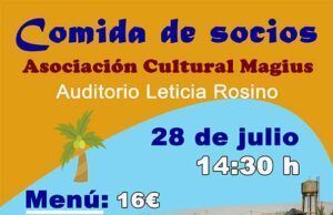 Comida de hermandad para sus socios, organizada por la Asociación Cultural Magius