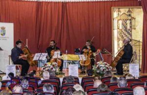Tábara clausuró sus fiestas de manera magistral con un concierto de cuatro destacados violoncelos.