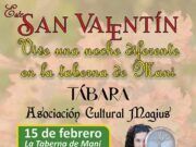 La Asociación Cultural Magius Organiza una Noche de San Valentín Diferente en la Taberna de Mani
