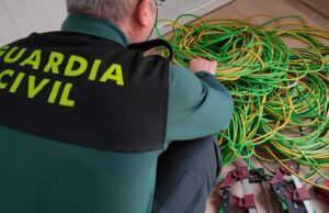 Dos detenidos por la Guardia Civil por el robo de cable del alumbrado público en la localidad de Monfarracinos