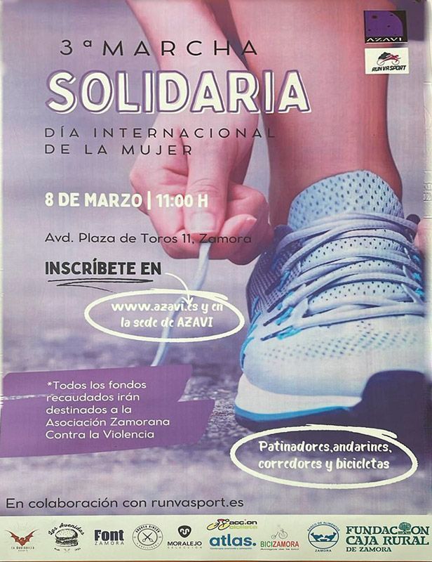 Zamora acoge la 3ª Marcha Solidaria en el Día Internacional de la Mujer 1
