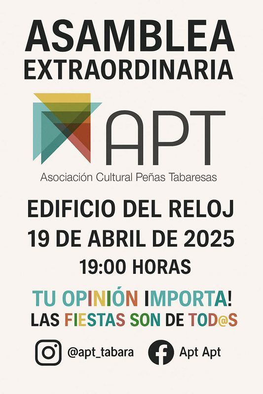 La Asociación Cultural de Peñas Tabaresas convoca una asamblea extraordinaria para preparar las fiestas 1