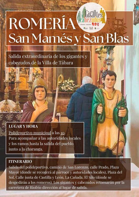 Los Gigantes y Cabezudos se suman por primera vez a la Romería de San Mamés en Tábara 1