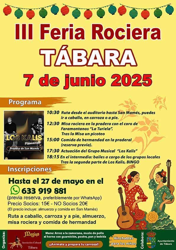 Tábara se viste de lunares y alegría: llega la III Feria Rociera organizada por la Asociación Cultural Magius 1