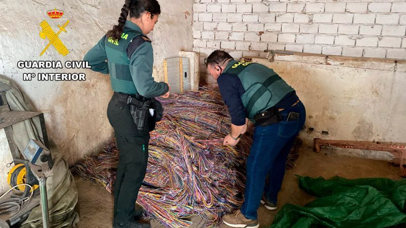 Desmantelada una organización criminal dedicada al robo de cableado de cobre por todo el territorio nacional 1