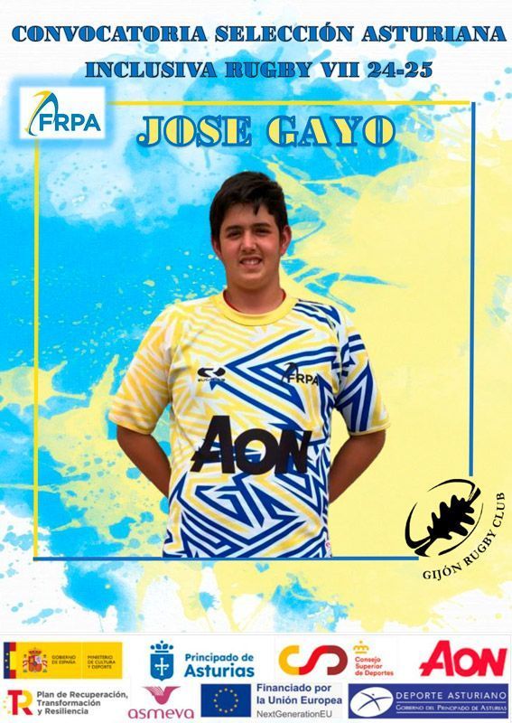 José Gayo, el rugbier con alma tabaresa, que representa a Asturias en el CESA Inclusivo 1