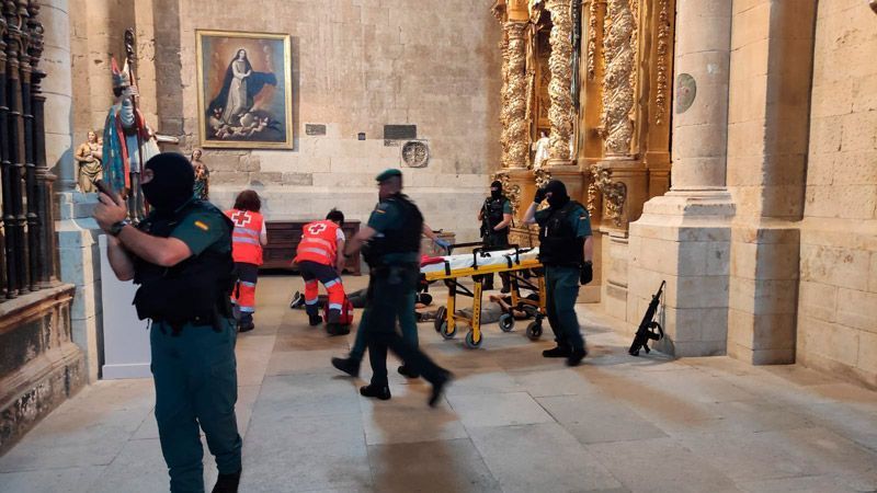 La Guardia Civil realiza un simulacro de atentado terrorista en la localidad de Toro 1