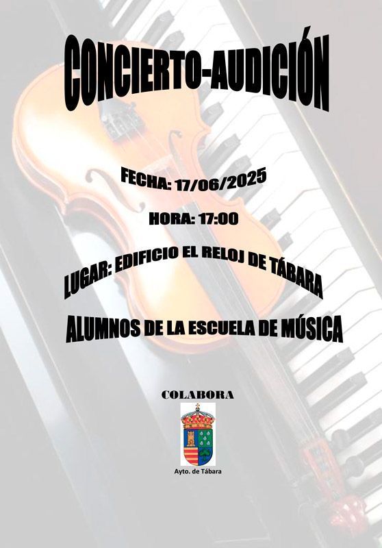 Los alumnos de la Escuela de Música de Tábara ofrecerán su tradicional concierto-audición el 17 de junio en el Edificio del Reloj 1