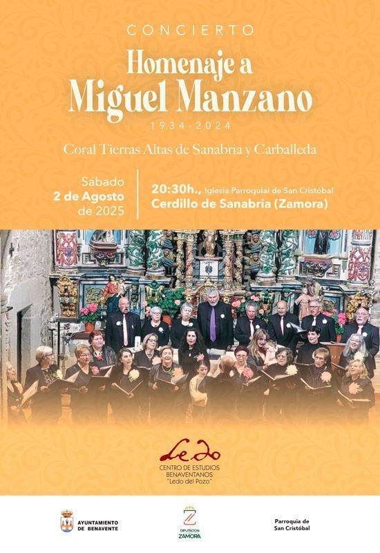 Cerdillo de Sanabria rinde homenaje a Miguel Manzano con un concierto de su música tradicional 1